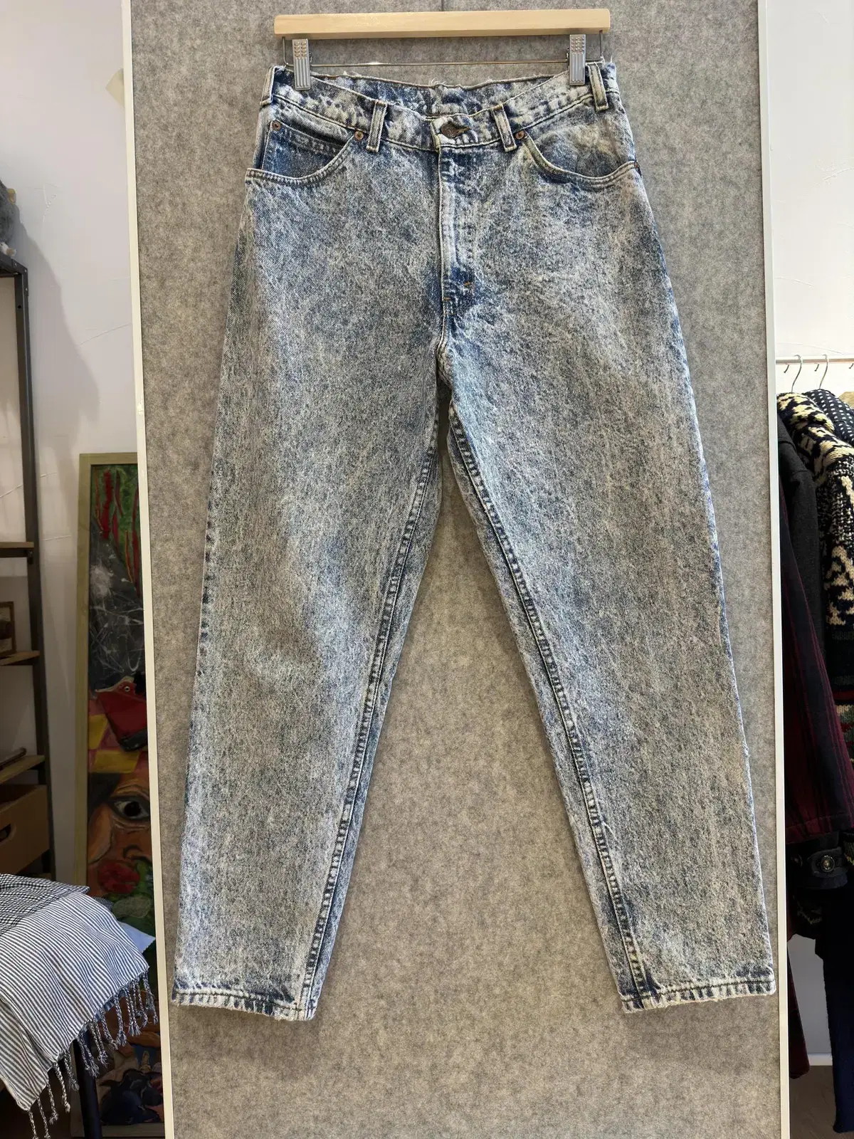 [MADE IN USA] 리바이스 550 ACID WASH 데님 팬츠